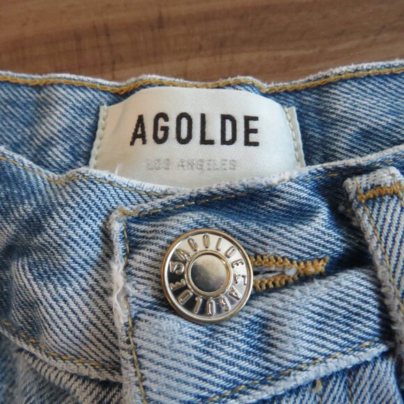 AGOLDE Parker Vintage Cut-Off Shorts in Swapmeet - Size 24 Waist - Picture 15 of 16